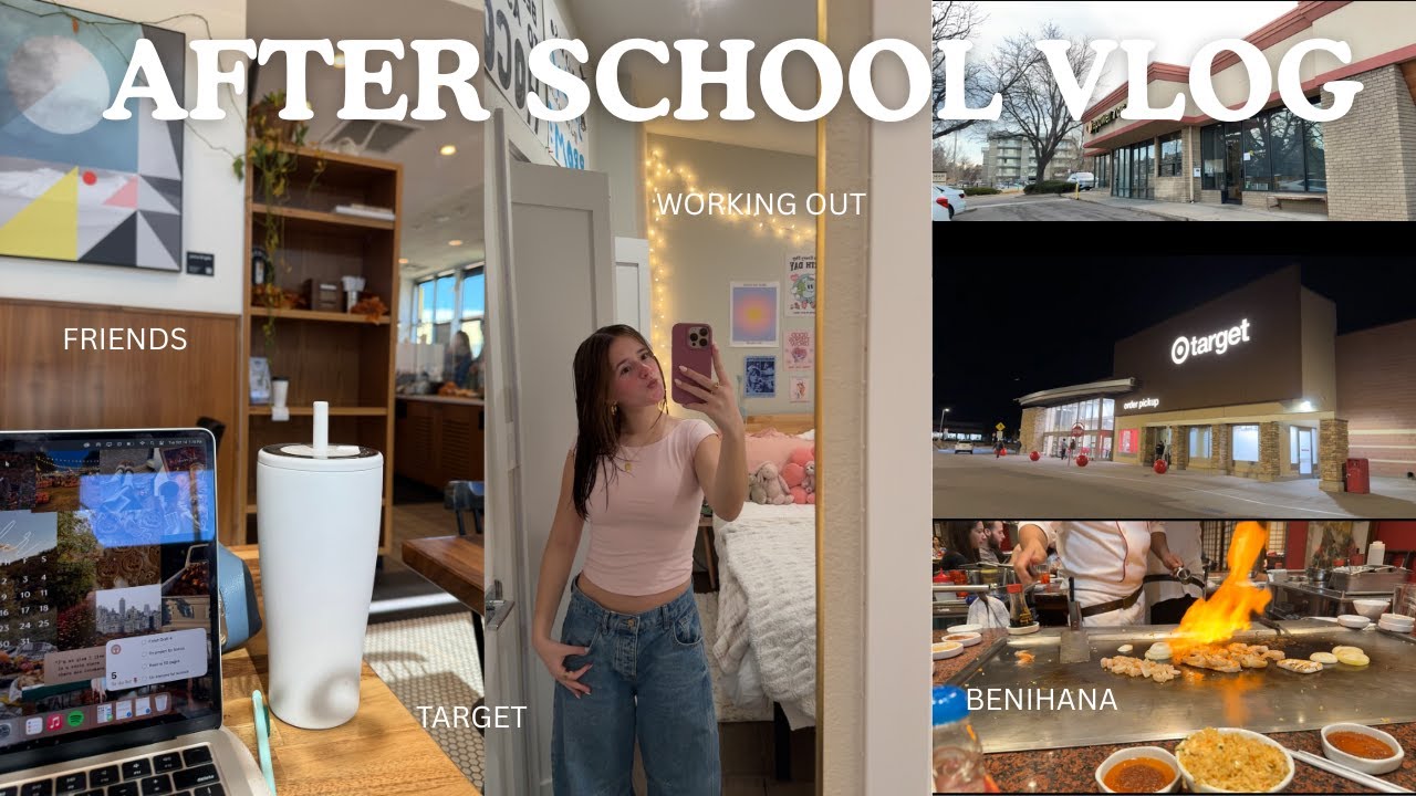 AFTER SCHOOL VLOG 💻 target, working out, getting ready, dinner, etc!