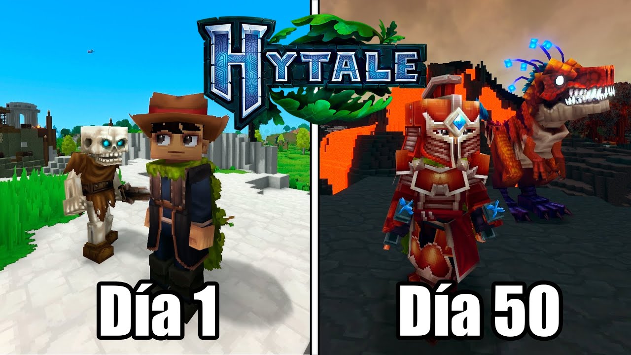 Sobreviví 50 Días en HYTALE