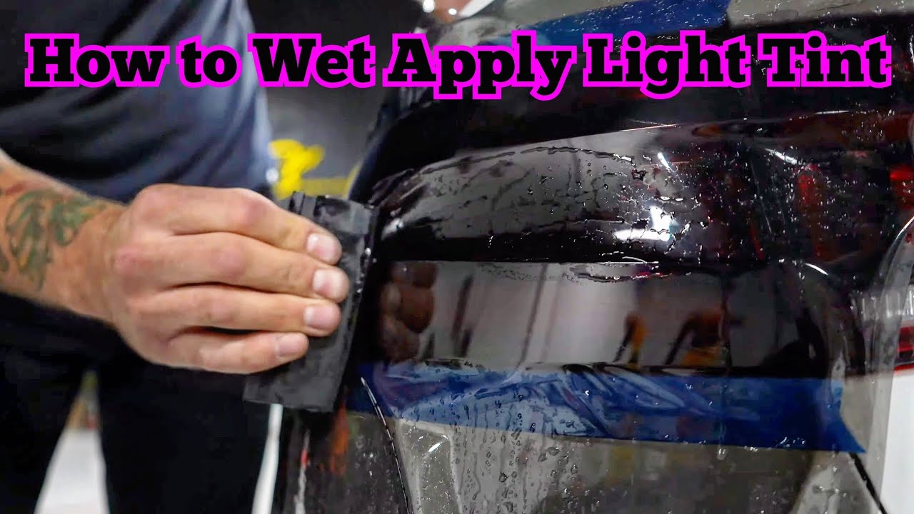 How-to Tail light Tint PPF (wet apply) - FlexiShield HDL PPF light tint
