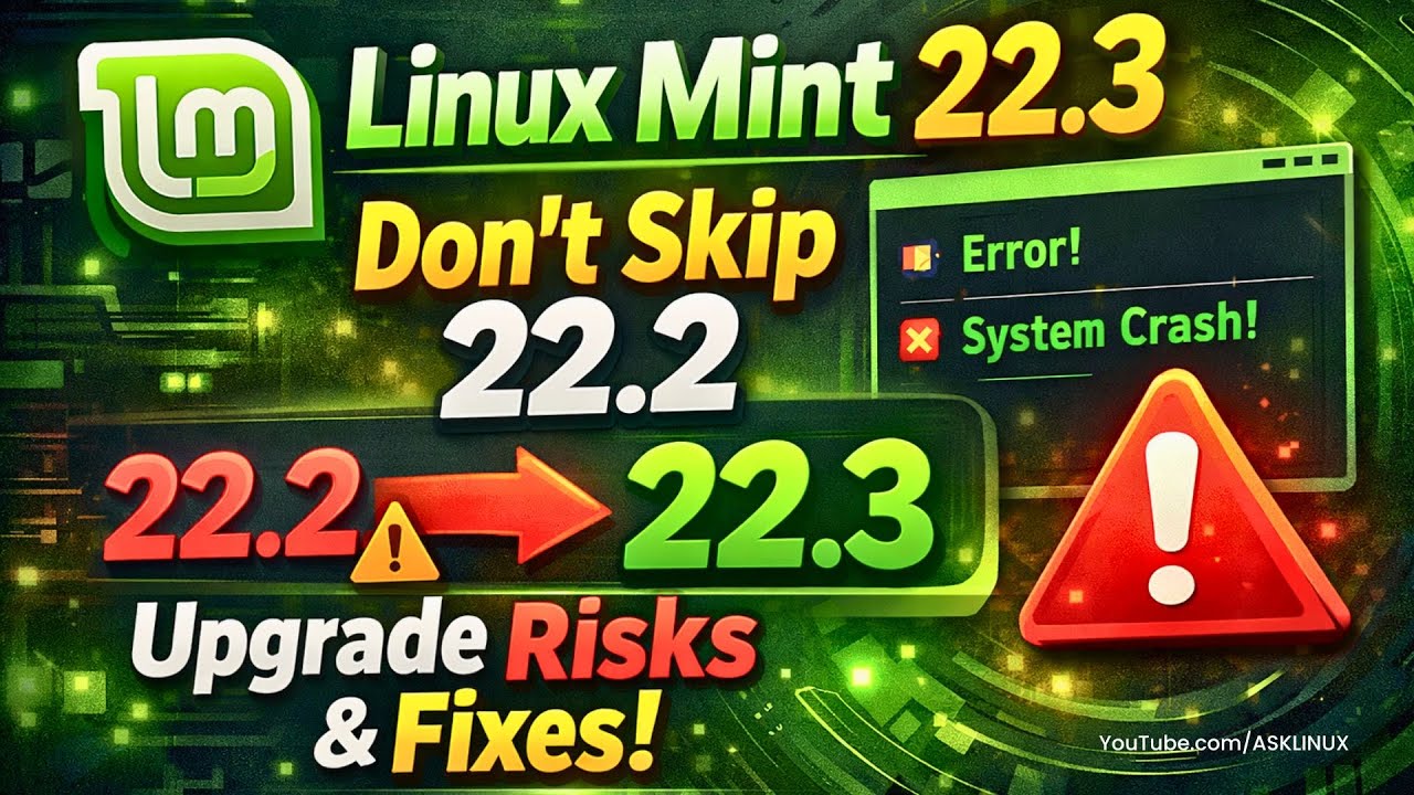 Linux Mint 22.3: Don&rsquo;t Skip 22.2 &mdash; Upgrade Risks & Fixes