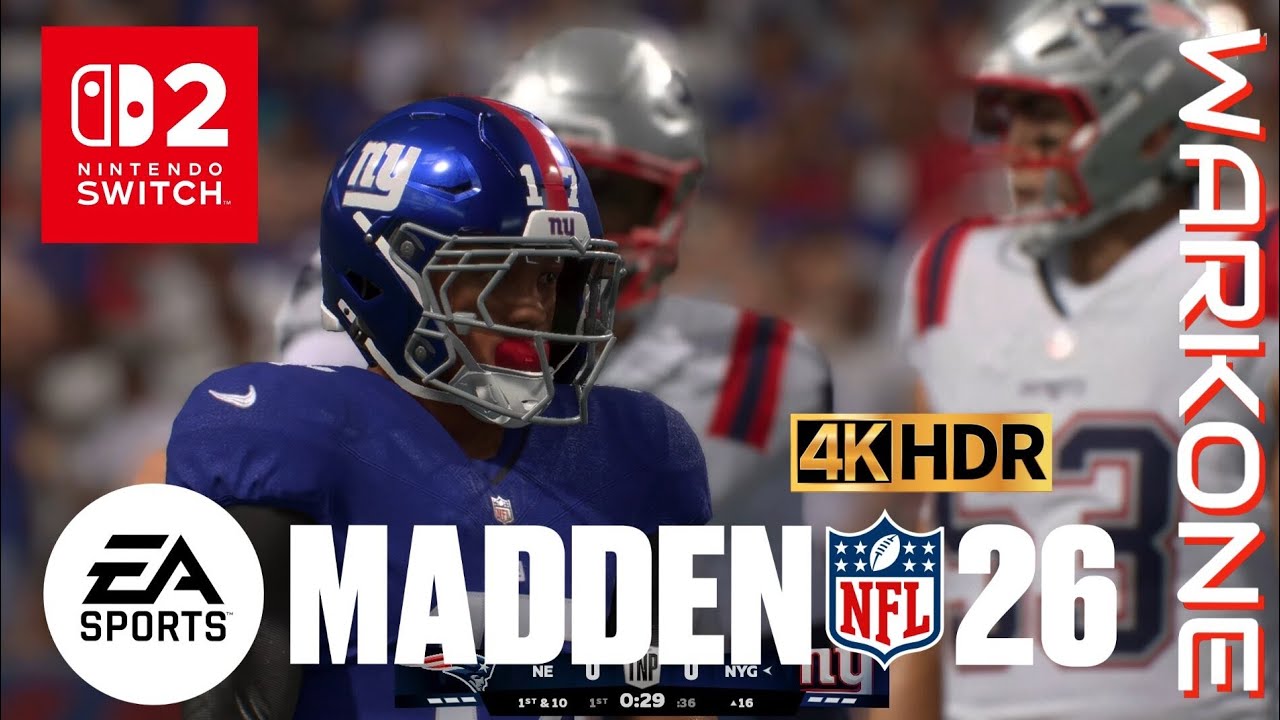 EA Sports | Madden 26 | Patriots vs Giants Nintendo Switch 2 | 4K HDR