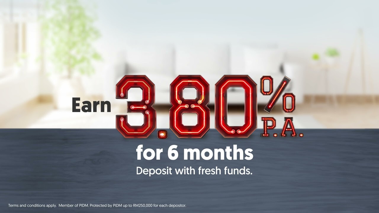 Power up your earnings at 3.80% p.a. with OCBC Fixed Deposit/-i