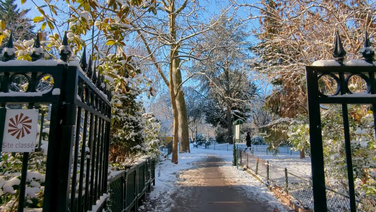LE PARC MONCEAU sous la neige (6 janvier 2026)