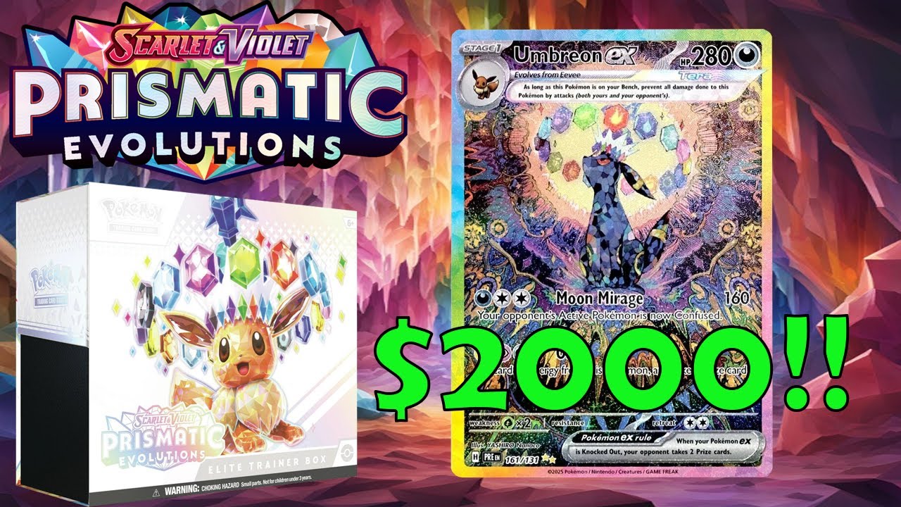 *NEW* Prismatic Evolutions Pokemon Elite Trainer Box!
