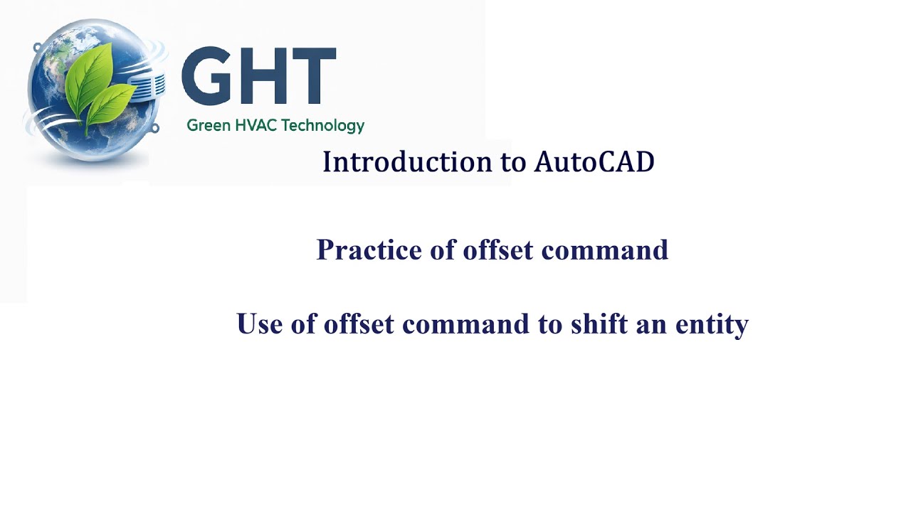 Learn AutoCAD Offset Command Step by Step (HVAC Design)