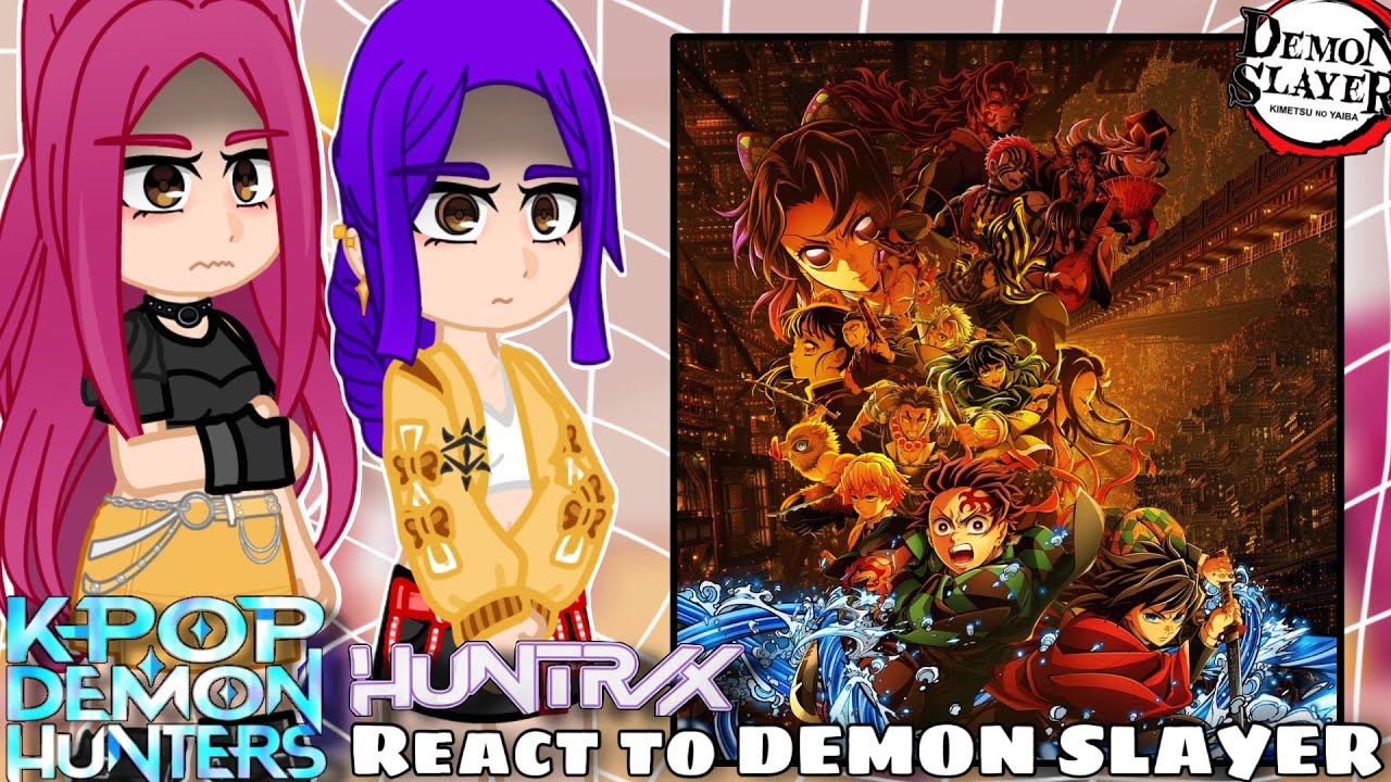 KPOP Demon Hunters reacts to Demon Slayer | KPDH X KNY | Demon Slayer | Gacha React