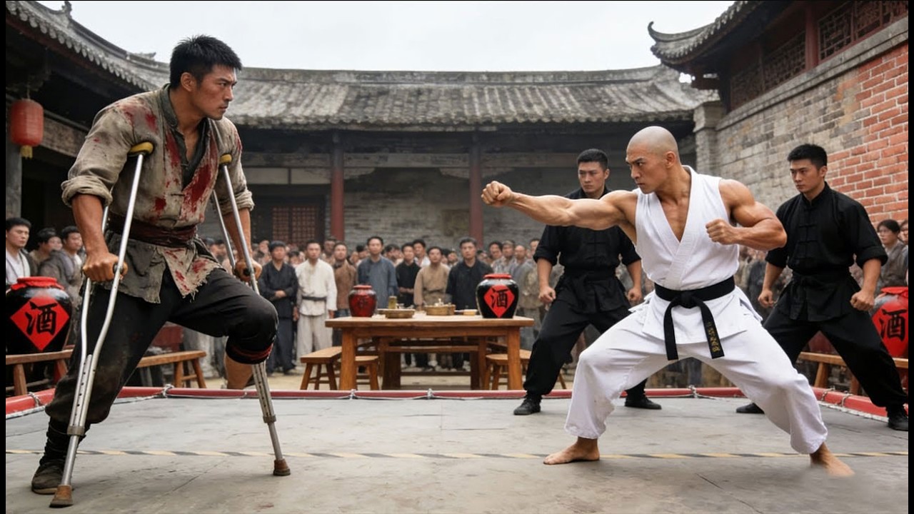 日本第一武士当众嘲笑瘸子，没想到他竟是八极拳高手，一脚踢爆全场！⚔️馬永貞之爭霸上海灘