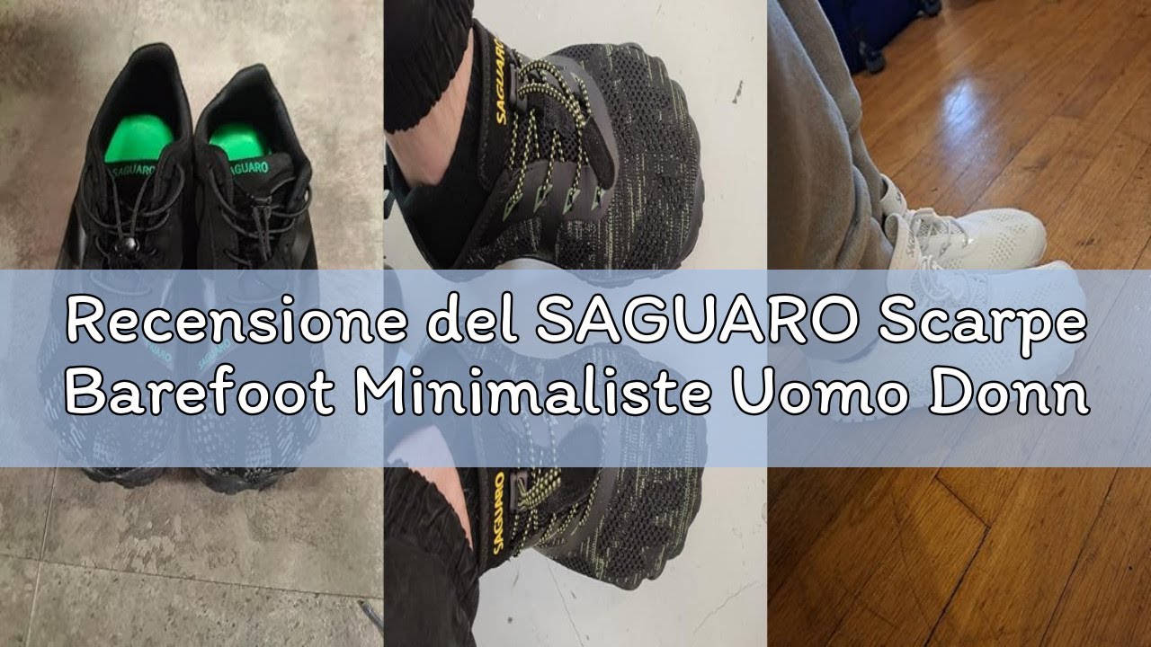 Recensione del SAGUARO Scarpe Barefoot Minimaliste Uomo Donna Scarpe Outdoor e Indoor Multisport - M