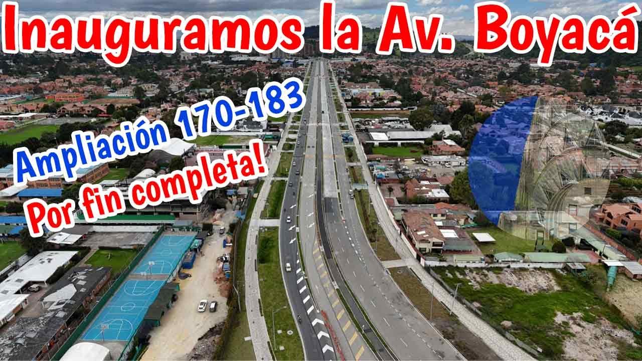 Inauguramos la Avenida Boyacá Calle 170 a 183  ahora sí está completa