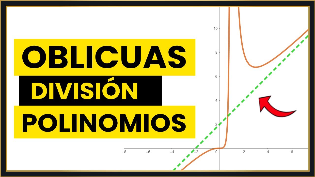 Asíntotas OBLICUAS [DIVISIÓN de POLINOMIOS]
