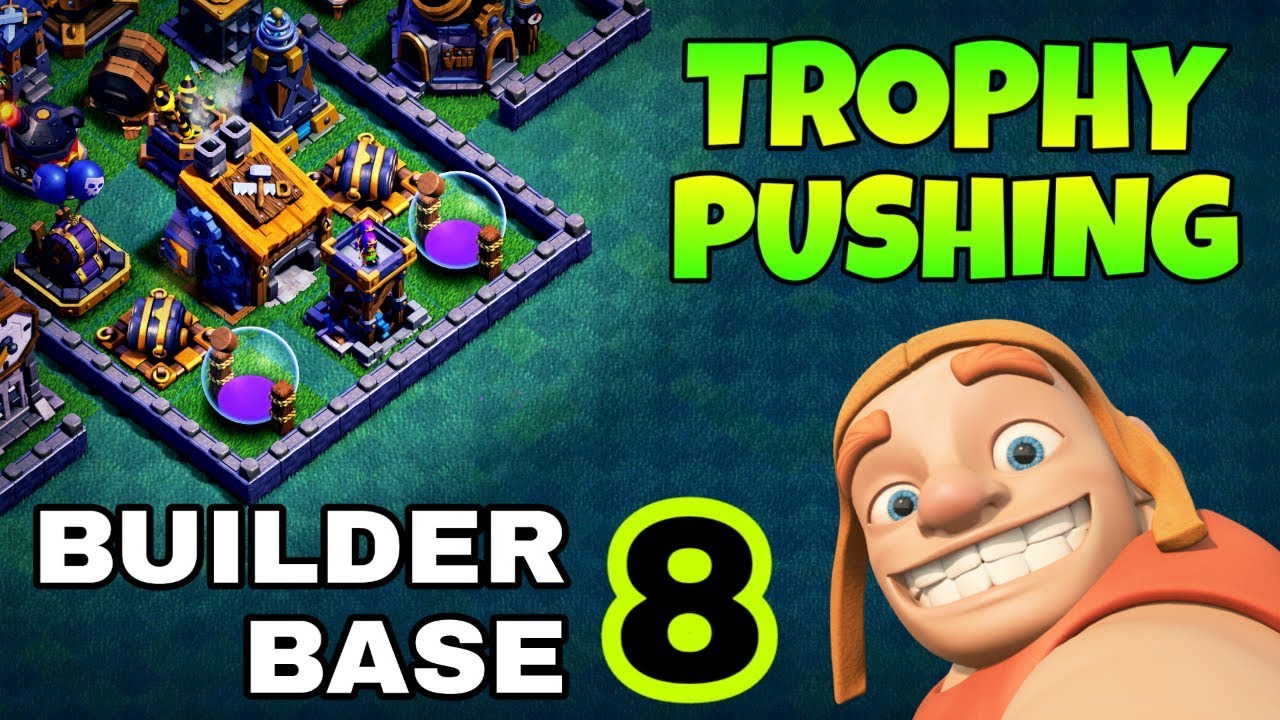 BUILDER HALL 8 TROPHY PUSHING BASE LAYOUT | BEST BH8 BASE | CLASH OF CLANS