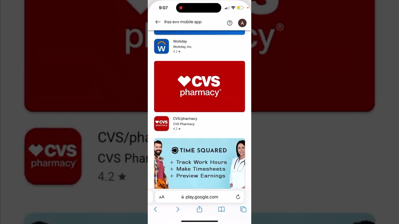 Is IHSS EVV app available on Android/Google Play Store?