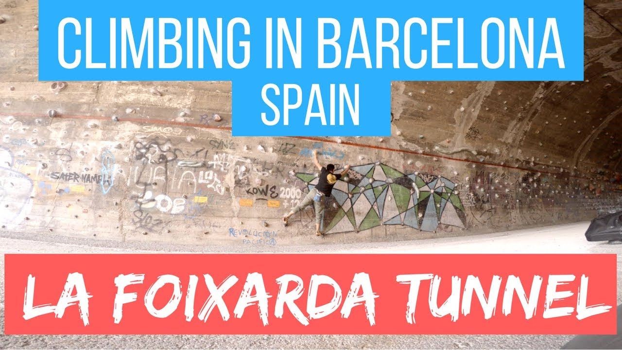 Climbing in Barcelona Spain - La Foixarda Tunnel