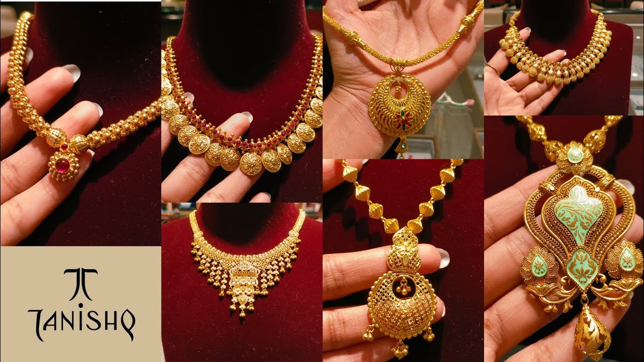 Light weight gold necklace design with weight and price // Latest Gold 22k gold necklace design