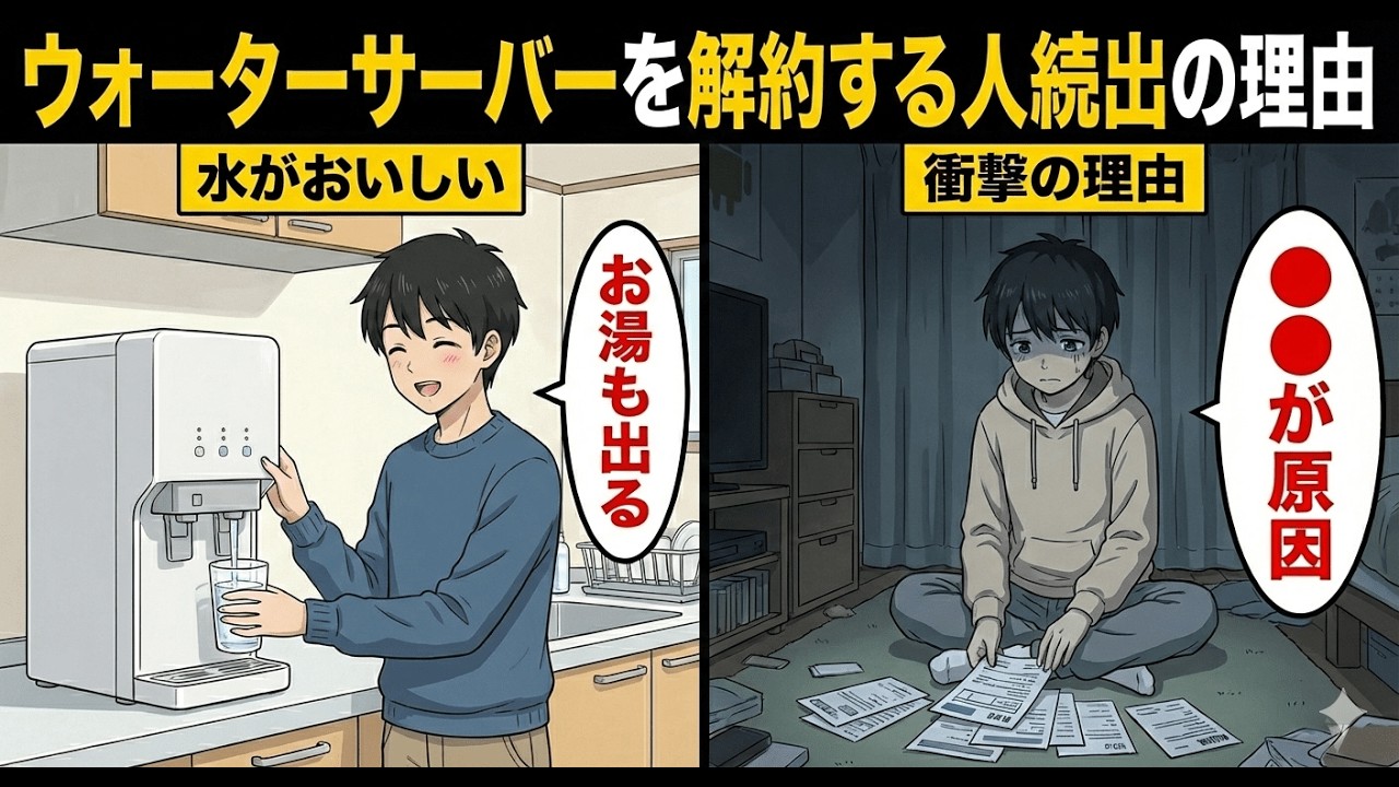 なぜウォーターサーバーを手放す人が急増してる？