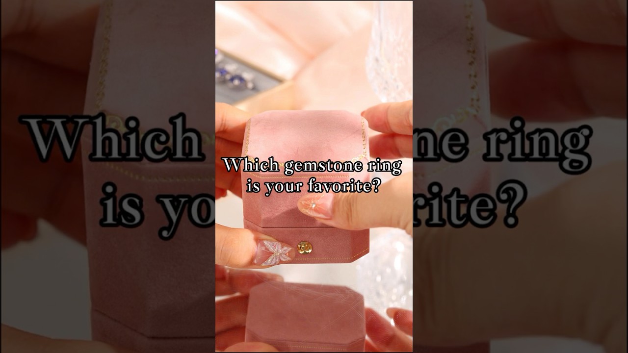 Which gemstone ring is your favorite? #customdesign #ring #engagementring #foryou #weddingband