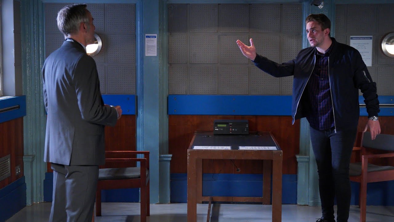 EastEnders - DI Thompson Threatens & Blackmails Callum Highway (6th October 2020)