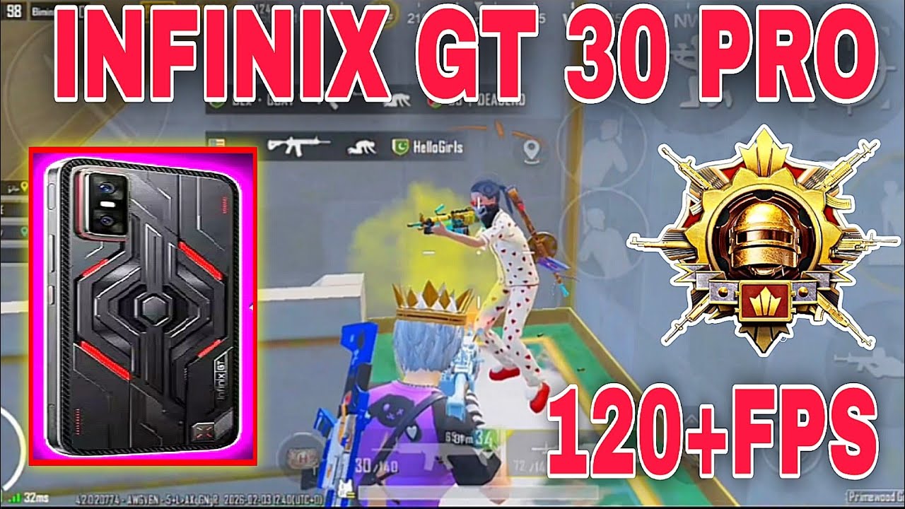 INFINIX GT 30 PRO 5G 120 FPS PUBG TEST | PUBG 4.2 UPDATE | 🥵🔥
