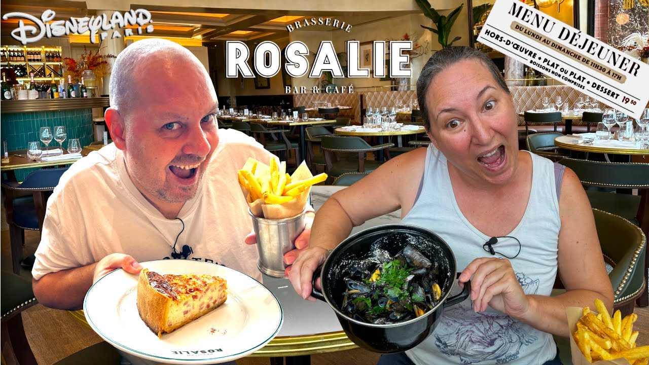DECOUVERTE DU MENU DEJEUNER AU RESTAURANT BRASSERIE ROSALIE A DISNEYLAND PARIS