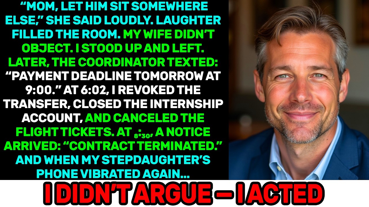 My Stepdaughter Mocked Me Publicly I Revoked the Transfer Before 9:00