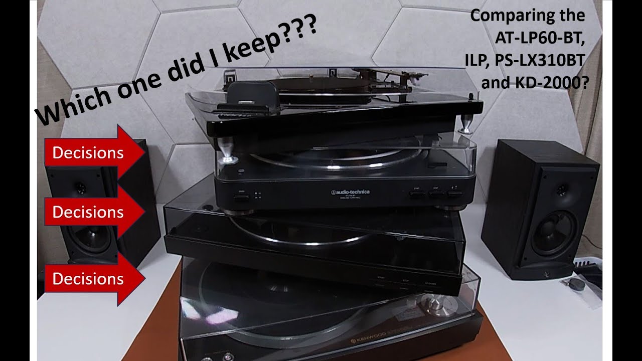Посмотрите это перед покупкой Audio Technica AT-LP60-BT или Sony PS-LX310BT и сравните их с Kenwo...