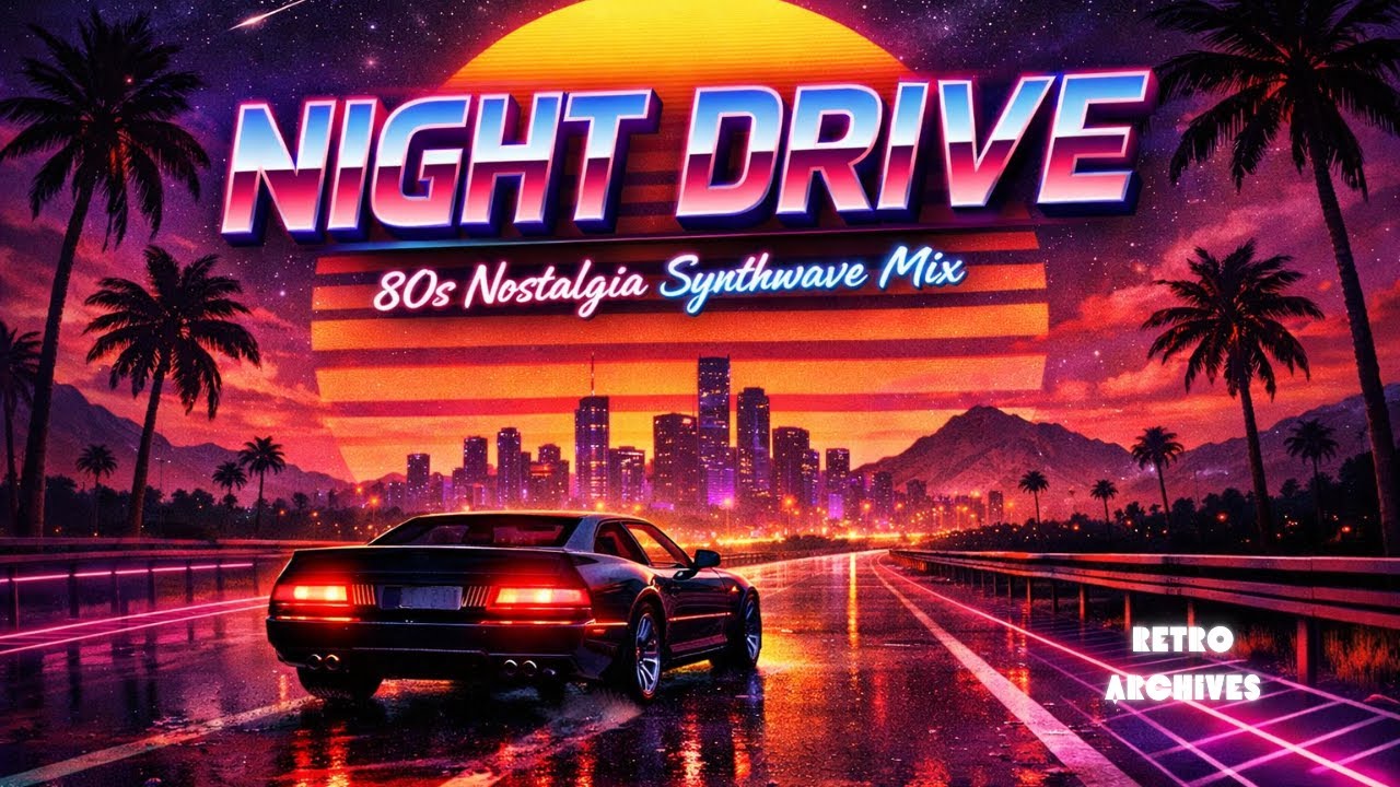 it's 1984 and you're headed outside for a night drive #Retrofuturism #retrowave #80sMusic