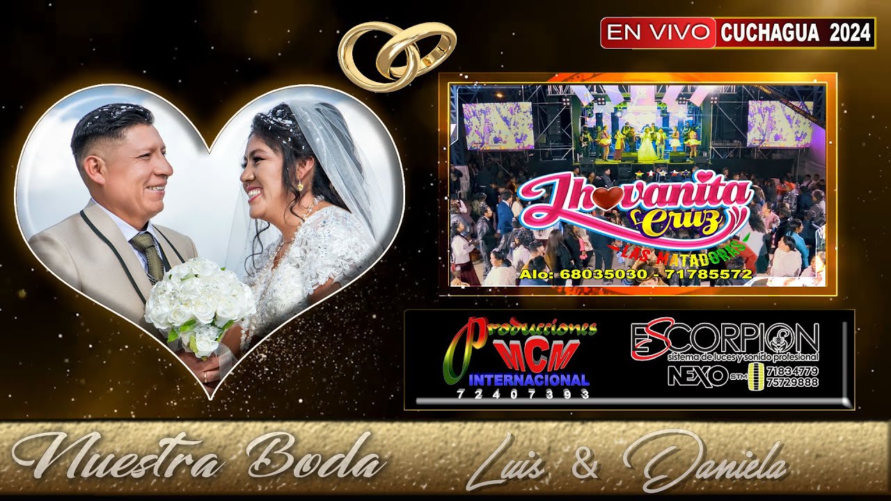 JHOVANITA CRUZ Y LAS MATADORAS EN VIVO CUCHAGUA 2024 - BODA DE ADA LUIS Y DANIELA SILVIA - MCM Prod.