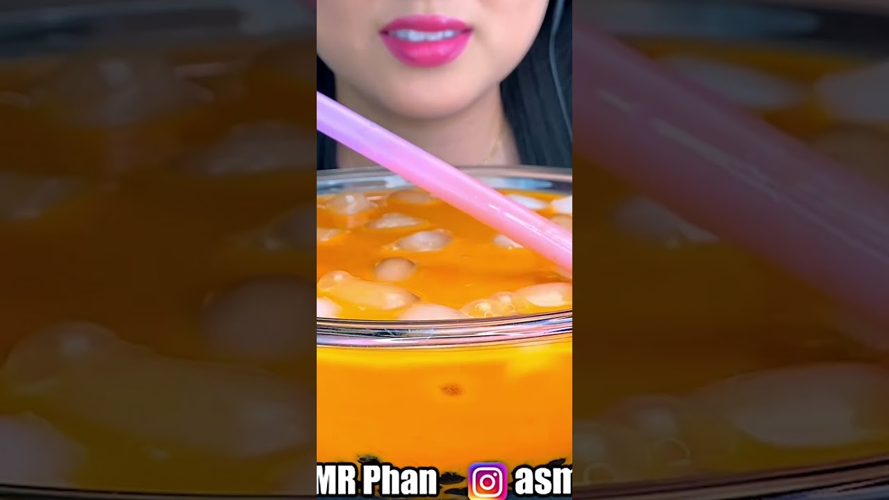 ASMR BOBA TEA DRINKING STICKY EATING SOUNDS ASMR Phan 