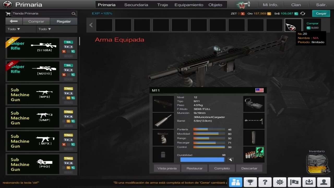 COMPRANDO TODOS LOS SLOTS DE ARMAS EN OP7