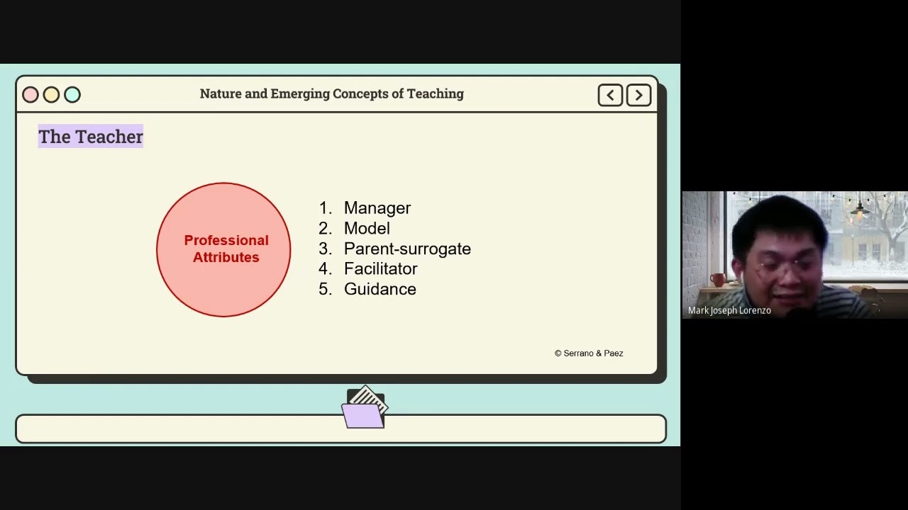 The Teacher - Personal and Professional Attributes