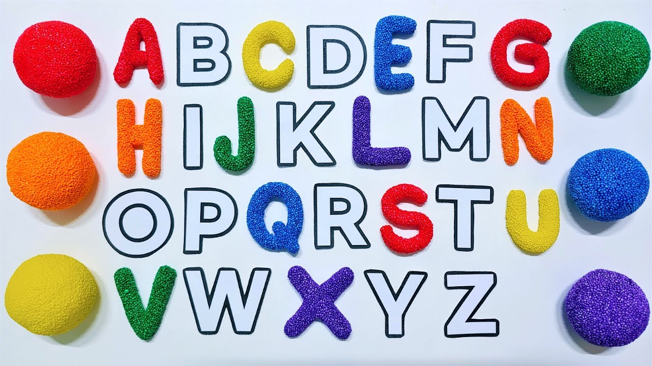 폼 클레이로 만든 alphabet 자리 찾기 | alphabet song