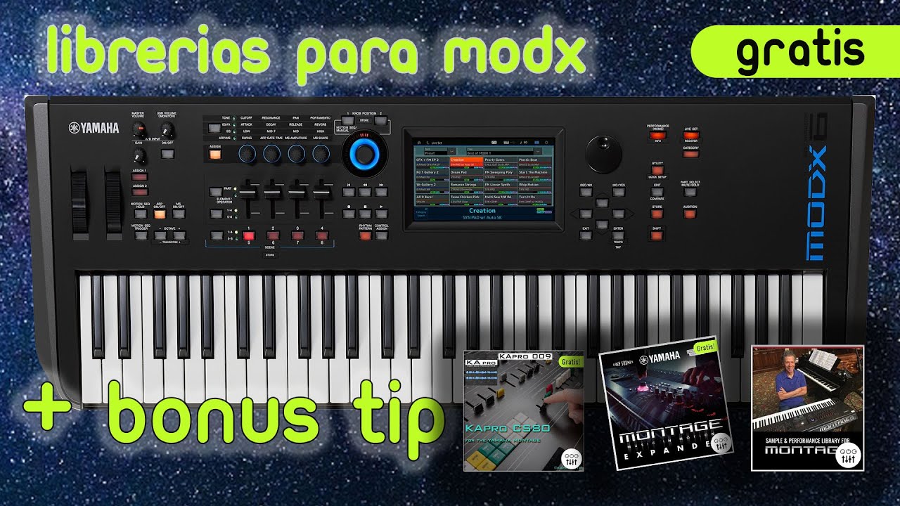 ✔️ Sonidos GRATIS para YAMAHA MODX - Como Instalar librerías Montage en tu ModX