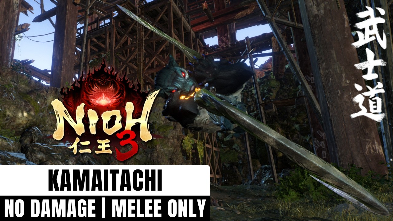 Nioh 3 - Kamaitachi (2nd) Boss Fight (No Damage/Samurai Sword)