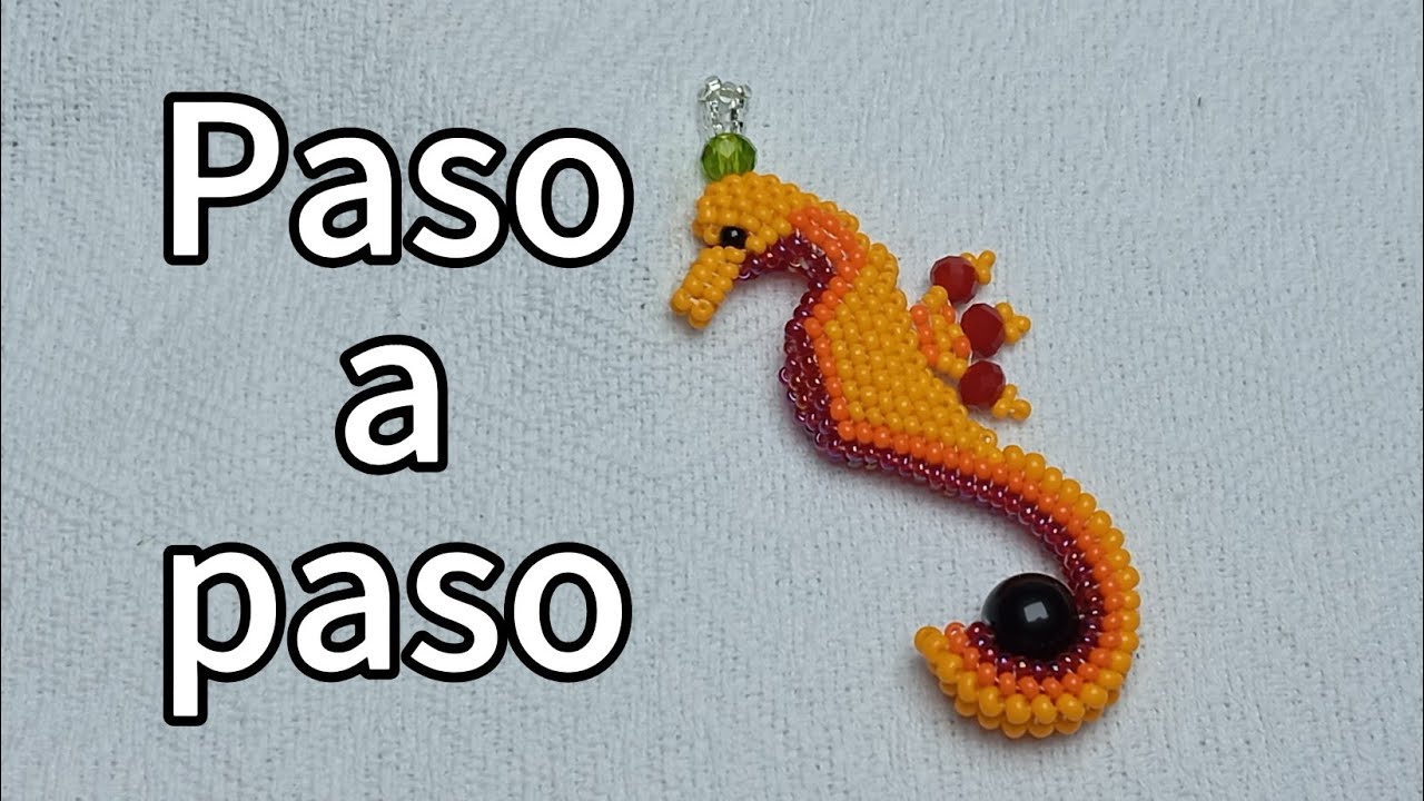 Caballito de mar en 3D con mostacilla