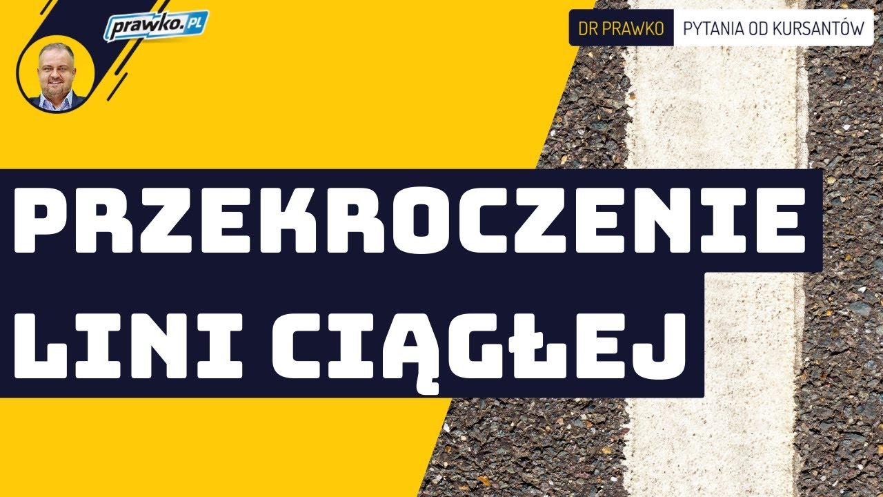Czy pojedynczą linie ciągłą można przekroczyć?