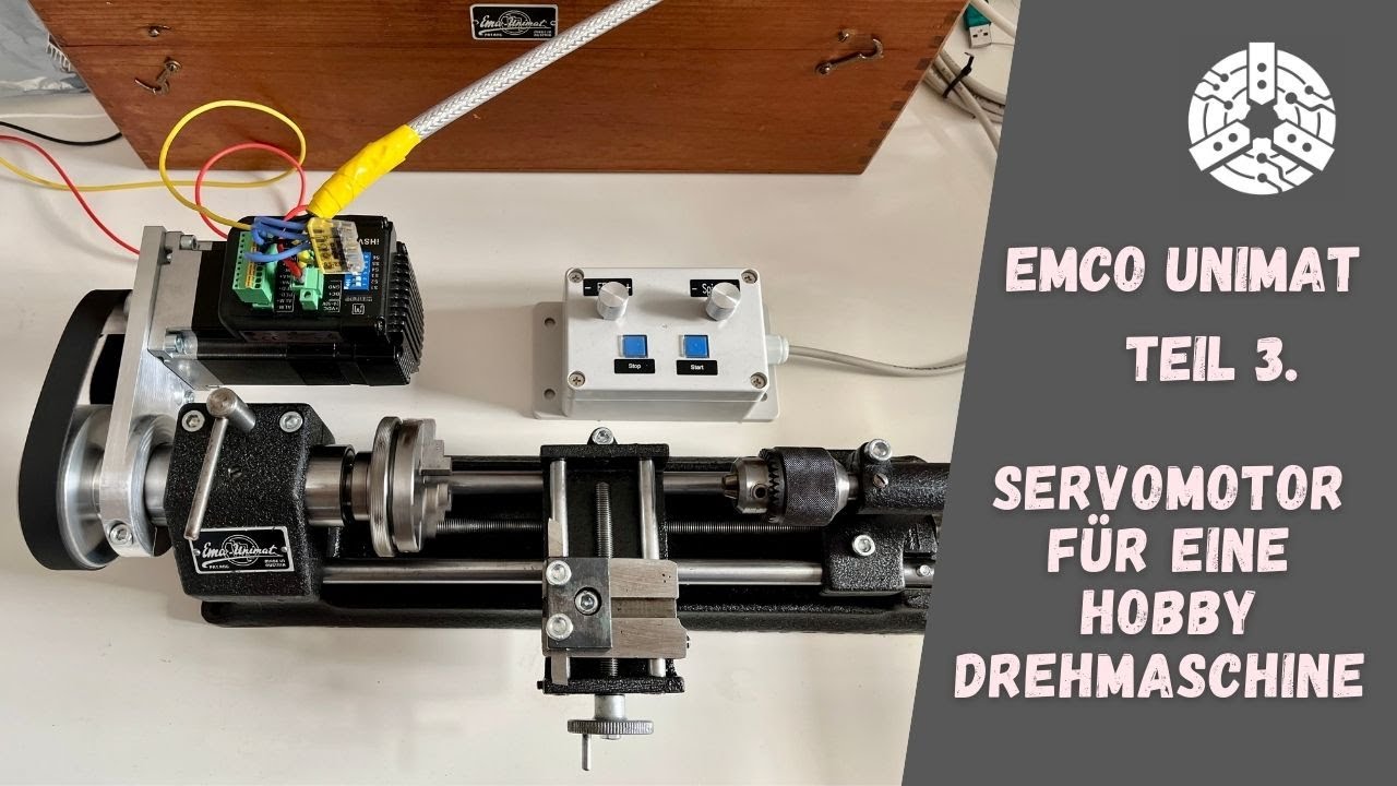 Servomotor für eine Mini Drehmaschine!!! - Emco Unimat SL Teil 3.