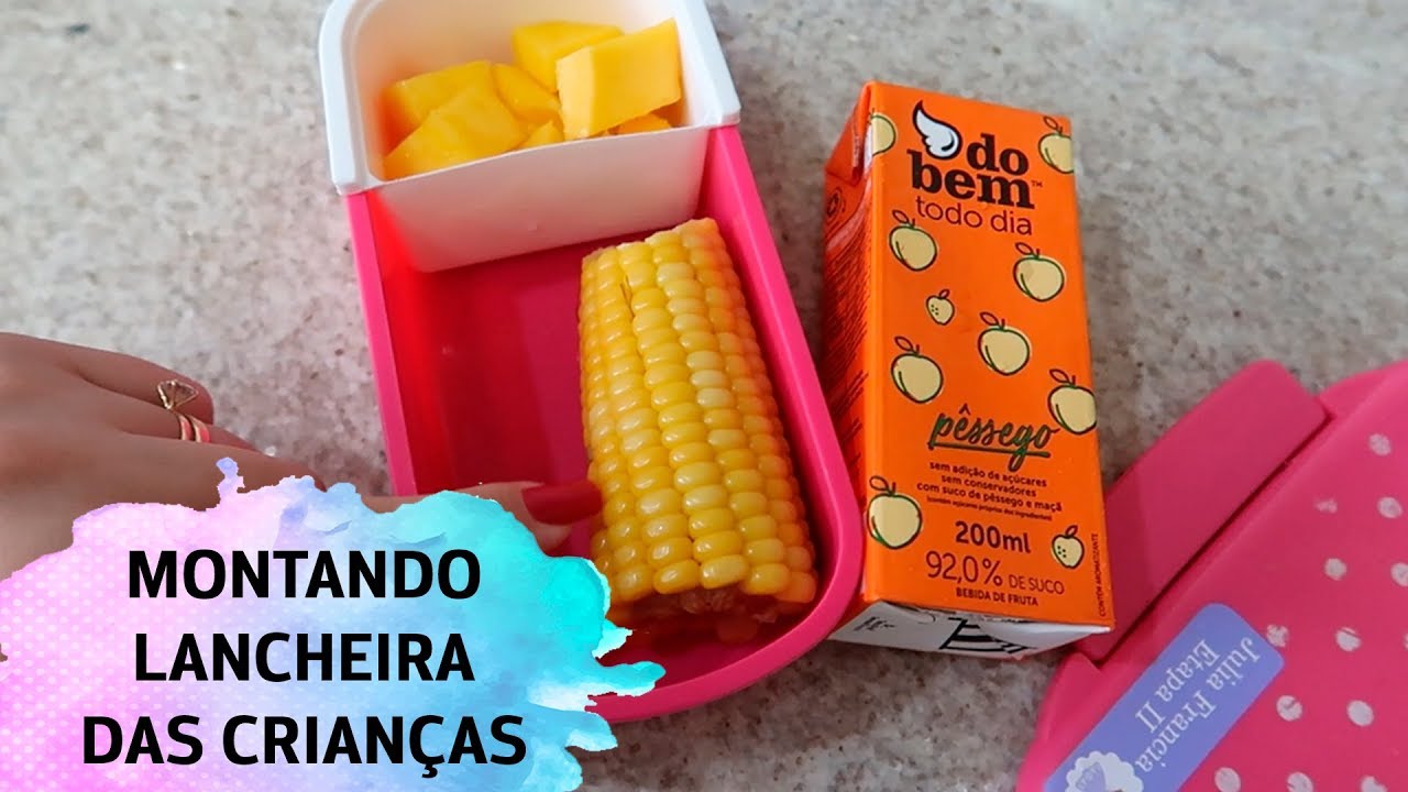 LANCHEIRA ESCOLAR DAS CRIANÇAS | 5 OPÇÕES DE LANCHINHOS SAUDÁVEIS