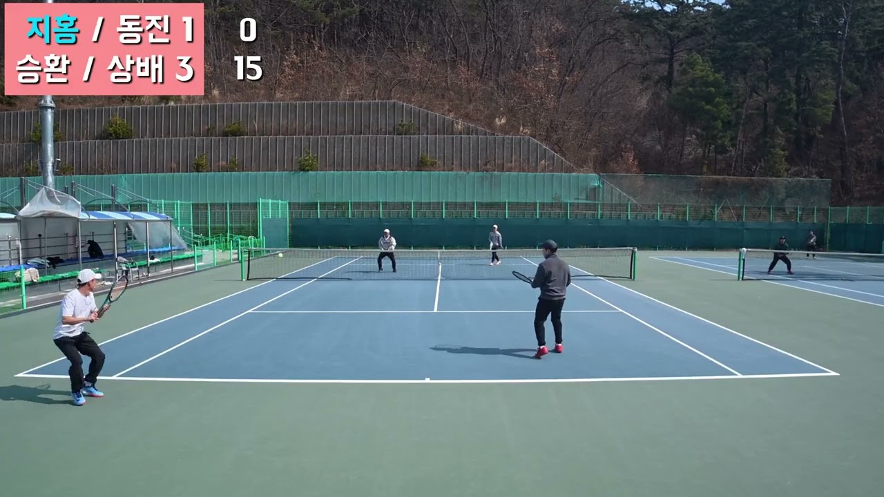 불용테니스청백전 기록 [ 김지홍, 황동진 VS 이승환, 박상배]