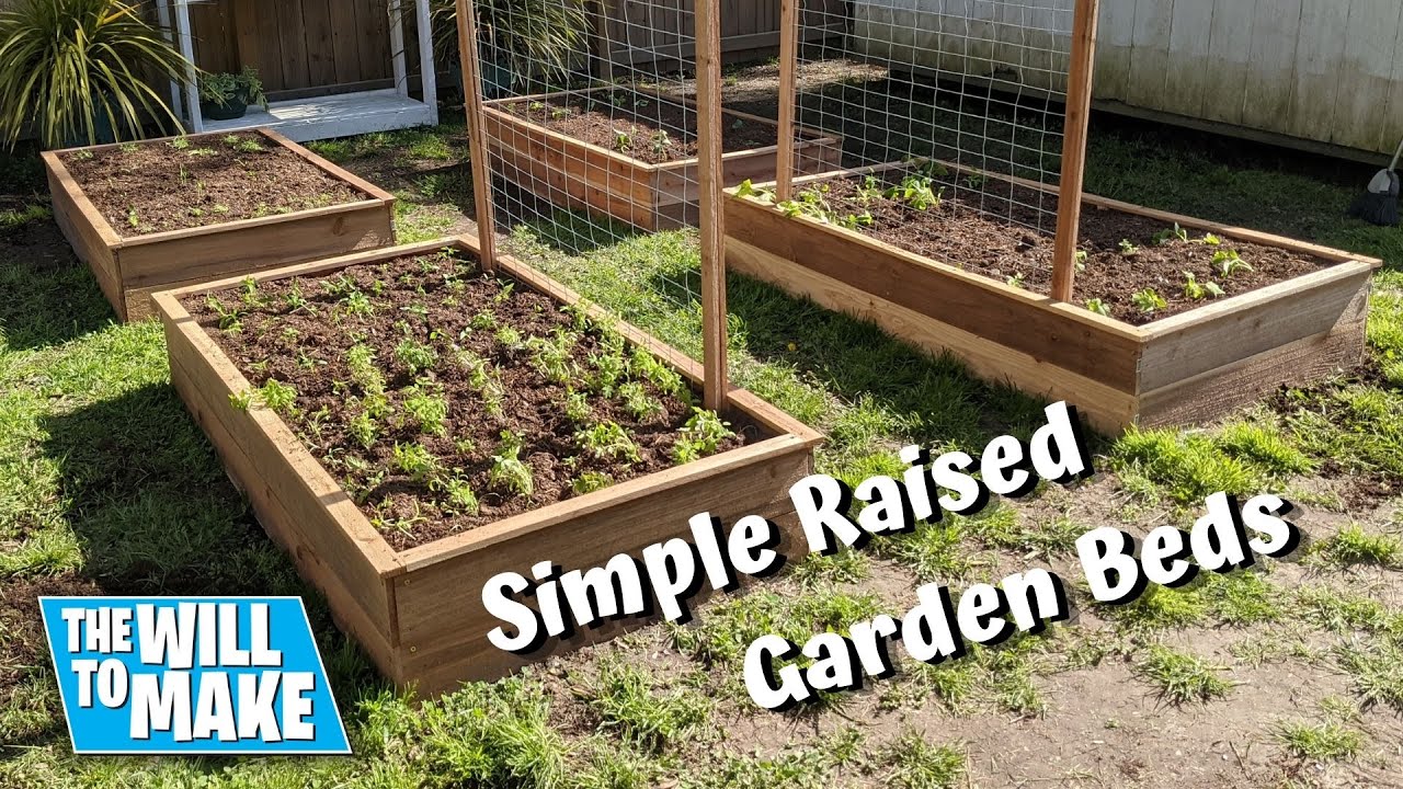 How To Build Simple Raised Garden Beds Out Of Cedar Fence Pickets | Woodworking | DIY | TWTM