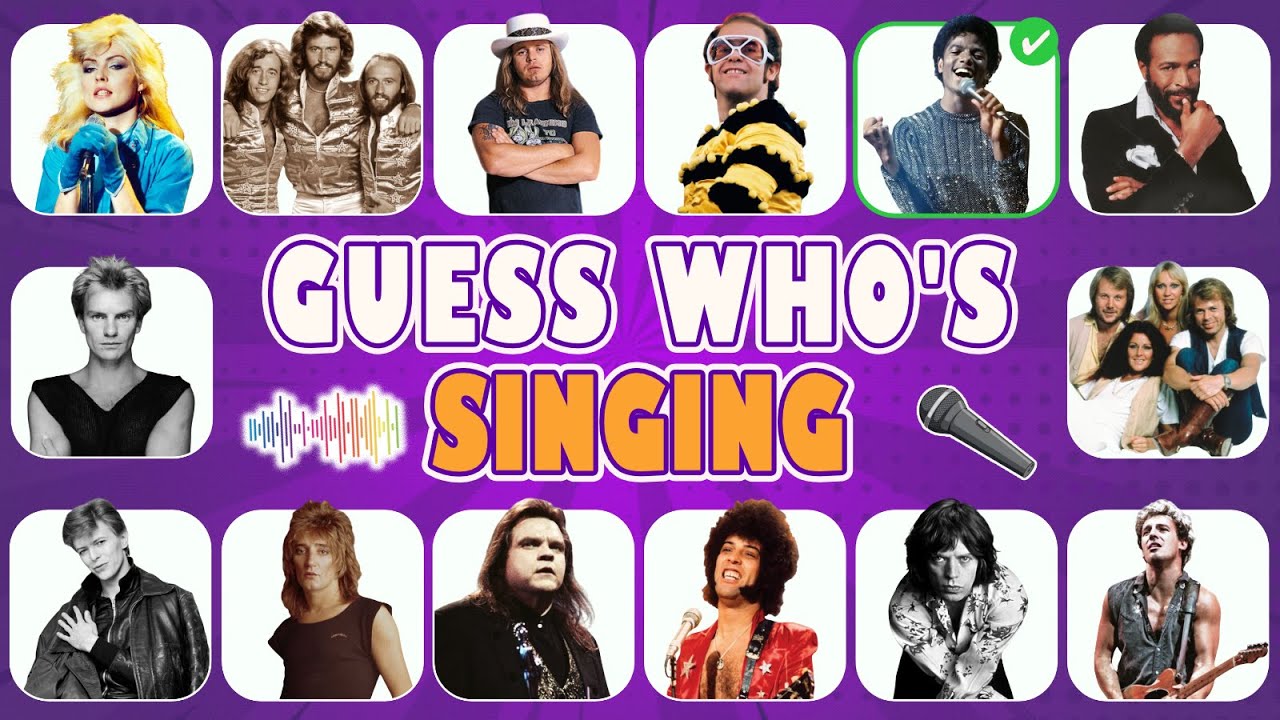 Guess Who's Singing 70s Songs | Songs Everyone Knows | MUSIC QUIZ 🎵 | EASY 🎶