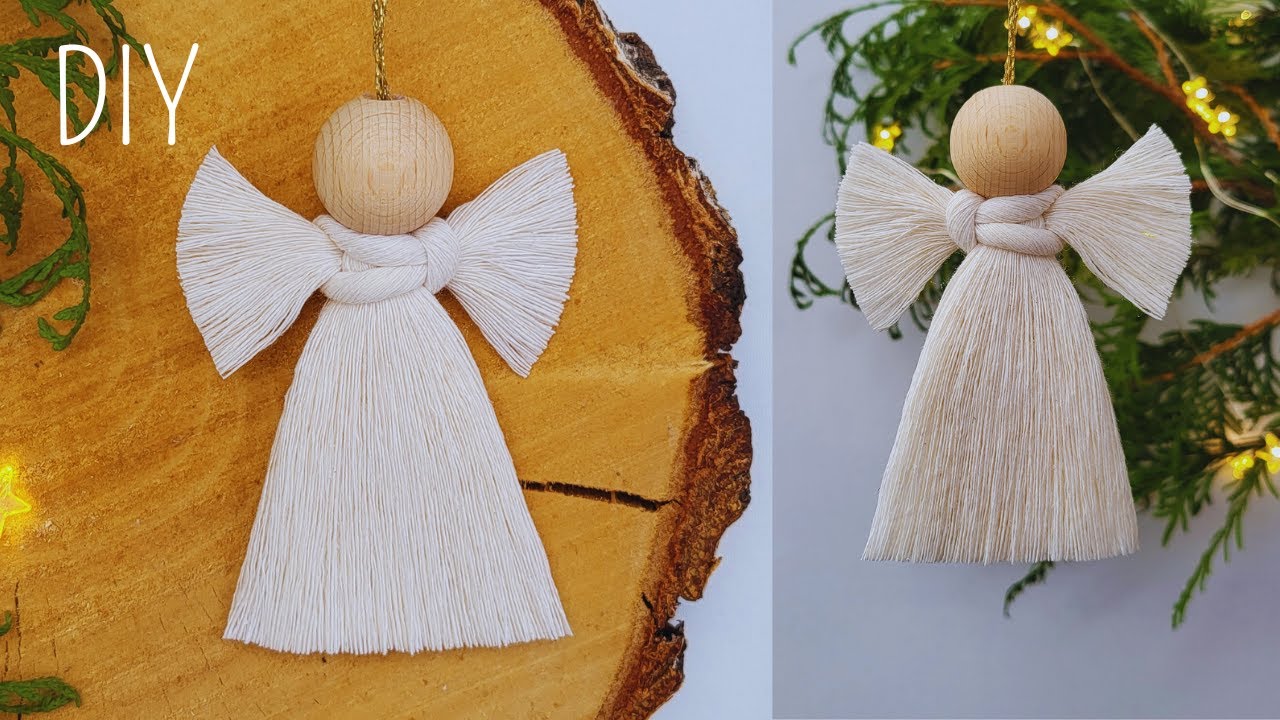 👼DIY ANGELITO de MACRAME (paso a paso) | DIY Macrame Angel Step by Step Tutorial