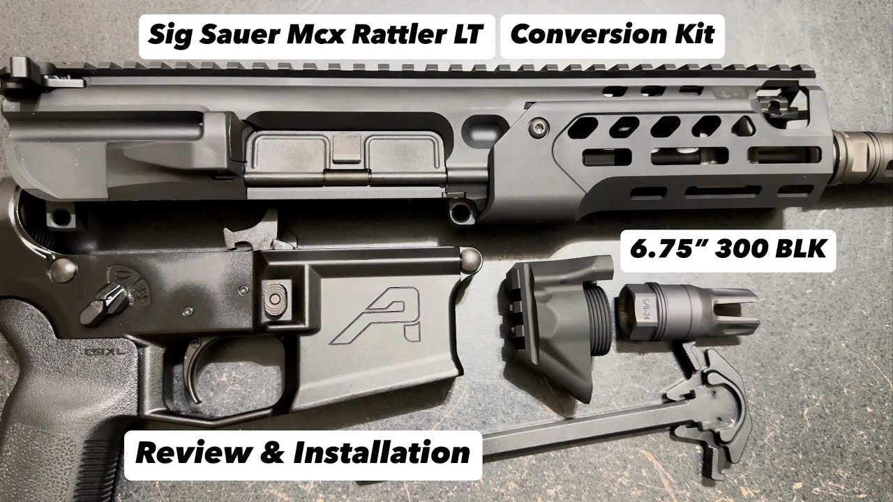 Sig Sauer MCX Rattler LT 6.75” 300 BLK Conversion Kit In Depth Review & Installation. #2ndamendment