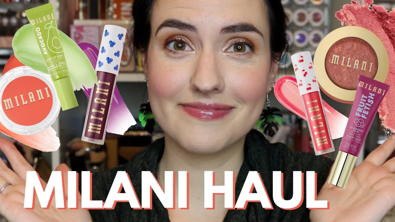 NEW From MILANI Cosmetics Skin Fresh Collection Try On + Swatches | Big Ol' Drugstore Makeup HAUL!
