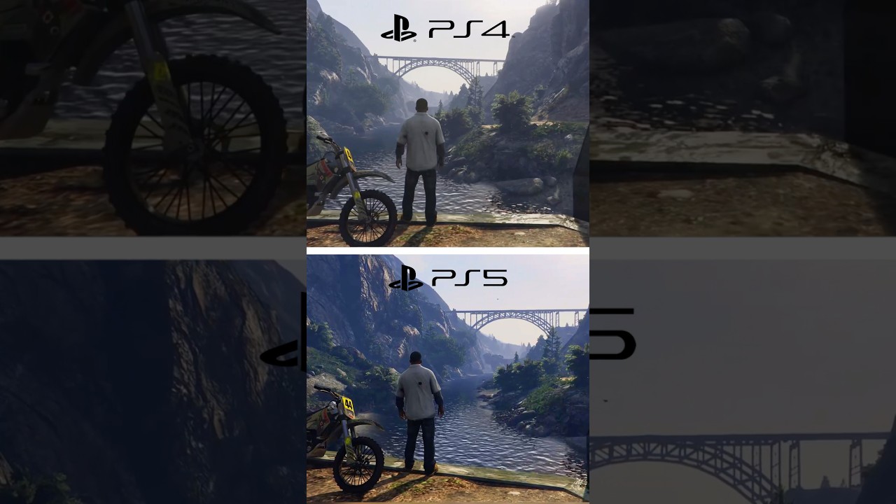Ps4 Slim vs Ps5 Pro Game Comparison | Gta 5 Graphic Comparison Ps4 vs Ps5 Pro | Graphics Comparison