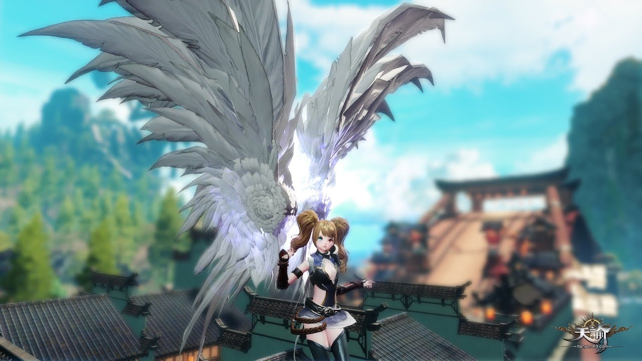 Revelation Online Open Beta Flying Around White Wings