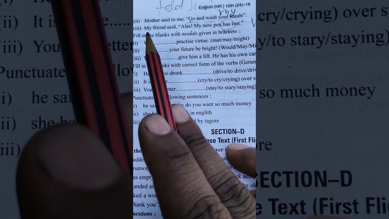 English class 10th board exam important questions and answers 