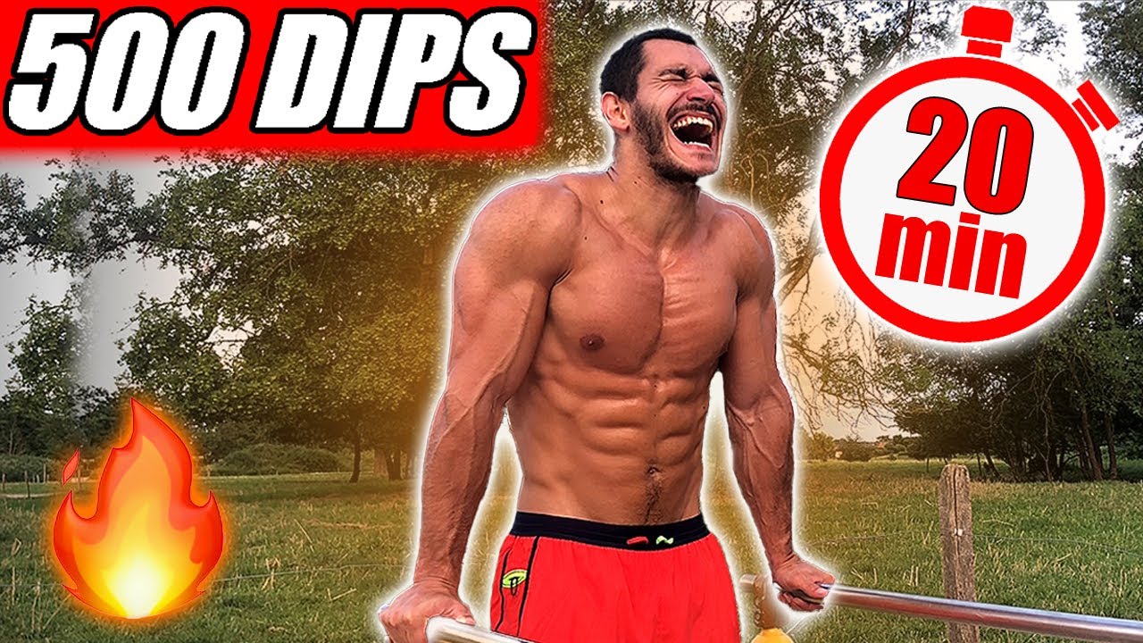 500 DIPS EN 20 MINUTES ?! 🔥 CHALLENGE