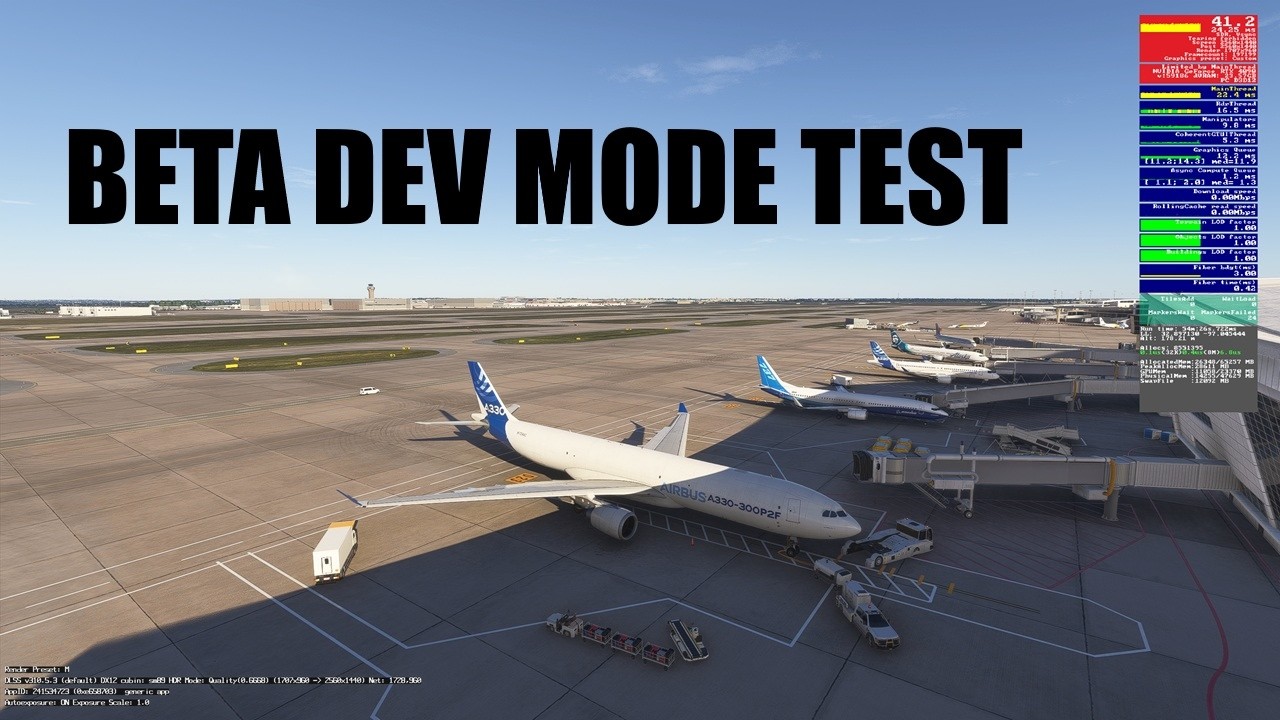 MSFS 2024 Beta – LIVE Stability & Performance Test (A330 @ KDFW)