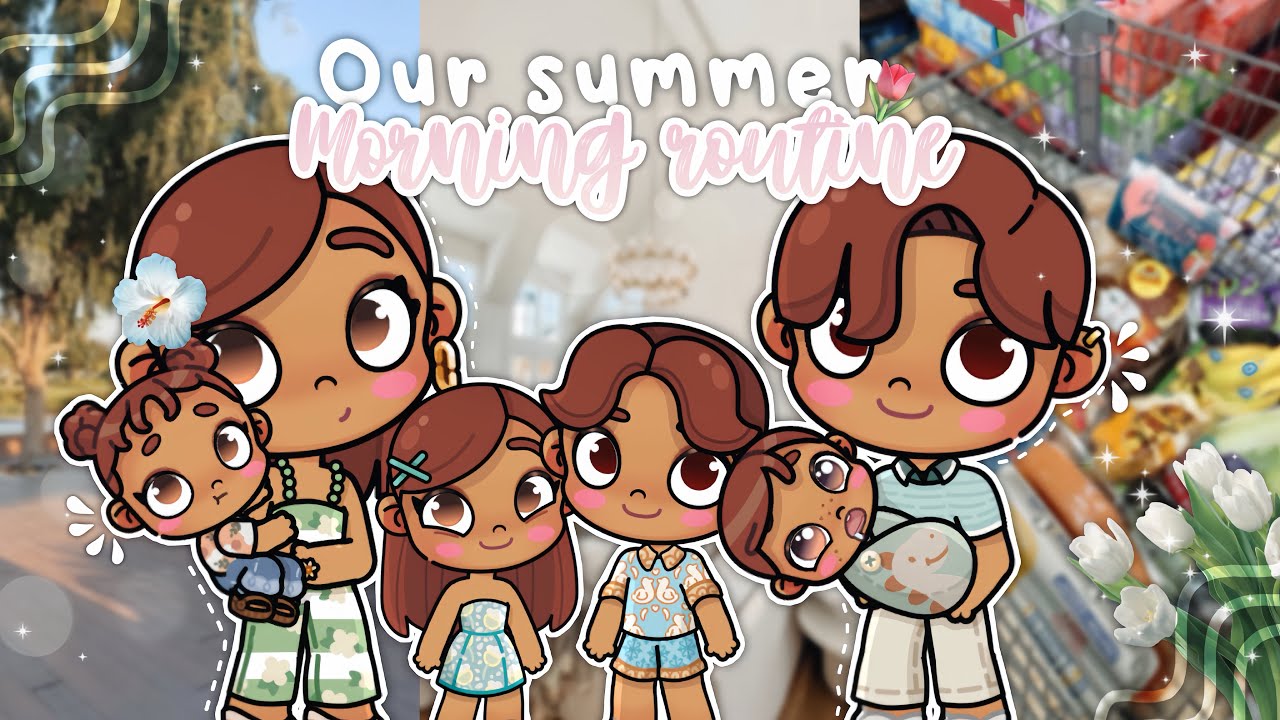 Our *SUMMER* morning routine *AESTHETIC* 🫧🌷🌤️ || *with voice* ୨ৎ  || avatar world 🌍