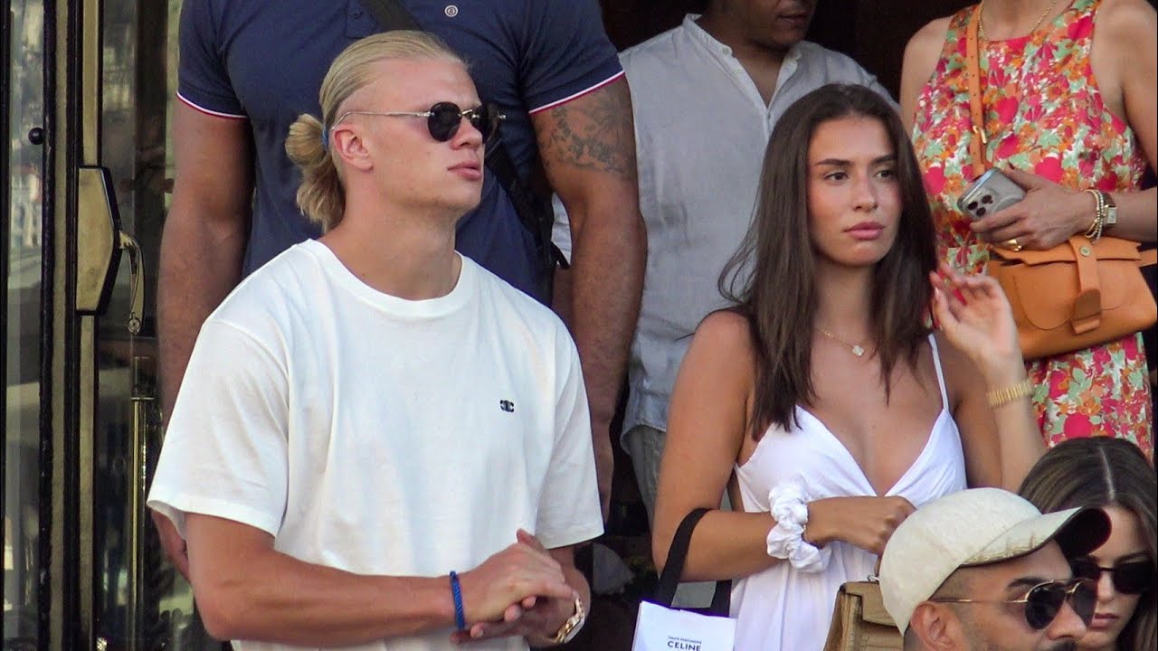 ERLING HAALAND Celebrates his BIRTHDAY with his Girlfriend at Hotel de Paris in Monaco today!!